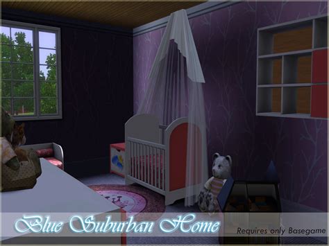 The Sims Resource Blue Suburban Home