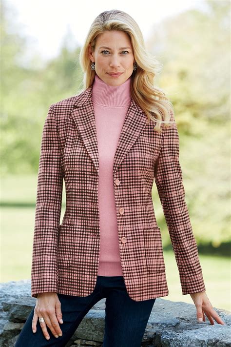 100 Wool Herringbone Blazer Chadwicks Of Boston Petite Outfits