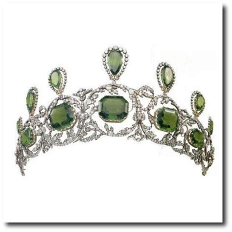 Peridot Tiara Royal Crown Jewels Royal Jewelry Jewels