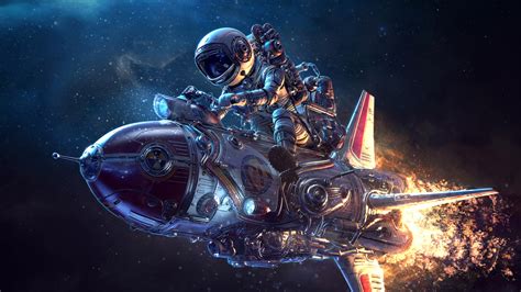 What you need to know is that these images that you add will neither increase nor decrease the speed of your computer. astronaut, Spaceship, Science Fiction, 3D, Retrofuturism Wallpapers HD / Desktop and Mobile ...