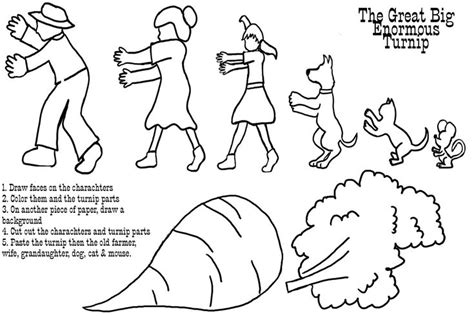 Storytime Crafts Turnip Coloring Pages