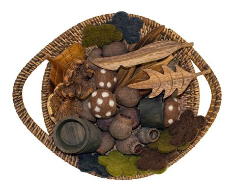 Natures Loose Parts Basket 35pcs Play‘nlearn Educational Resources