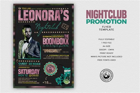 Nightclub Promotion Flyer Template Party Flyers For Photoshop