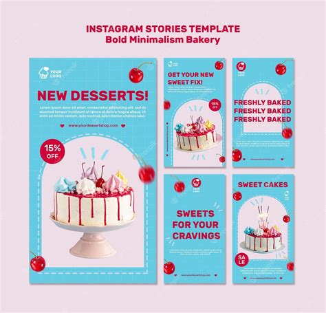 Premium Psd Bakery Instagram Stories Template