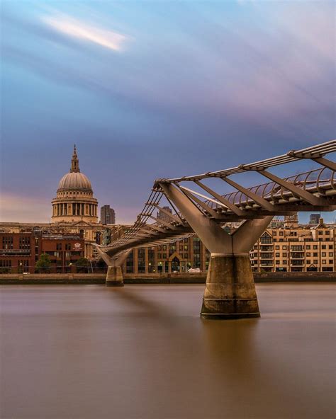 Long Exposure Of The Millennium Bridge In London By Geminatrix On