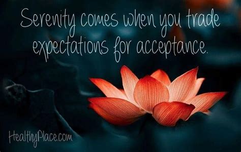 Serenity Comes When You Trade Expectations For Acceptance Recovery