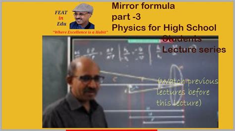 Mirror Formula 3 For High School Physics Jee Neet Kcet Board