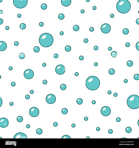 Seamless Pattern With Water Bubbles For Textile Paper And Fabric