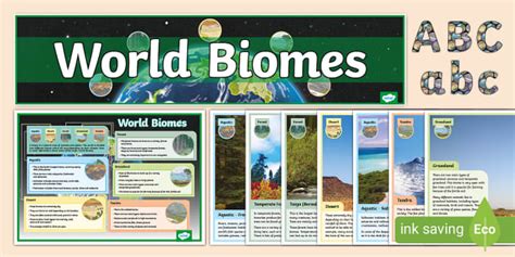 Biomes Display Pack Ks2 Teacher Made Twinkl