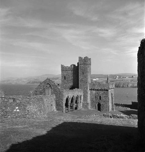 Ruins Of The Cathedral Of St Germans Inside Peel Castle St Patricks