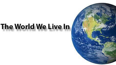 The World We Live In Radio Podcast For Gods Glory Alone Ministries