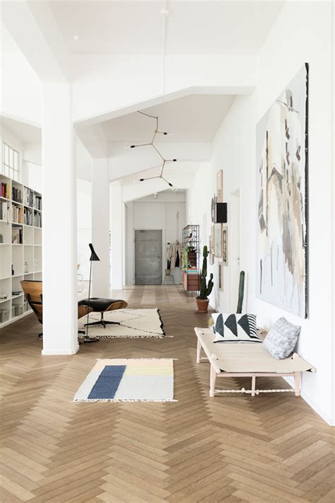 Parquet flooring is a big favorite here at home flooring pros. INSPIRATION: HERRINGBONE & CHEVRON WOODEN FLOORS | THE STYLE FILES