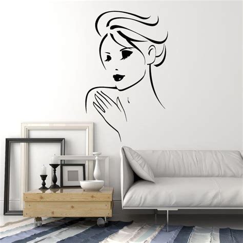 vinyl wall decal spa salon woman hair beauty massage relax stickers mu — wallstickers4you