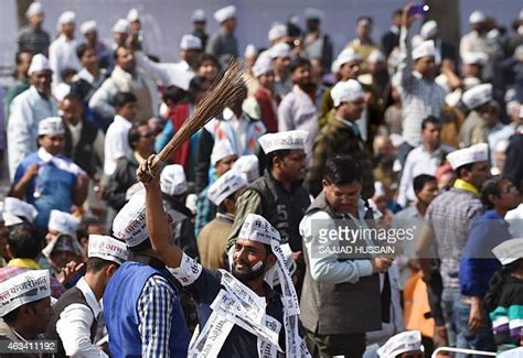 Arvind Kejriwal And Broom Photos And Premium High Res Pictures Getty