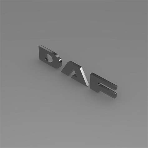 Daf Logo 3d Model By Creative Idea Studio
