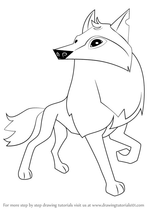 Learn How To Draw Arctic Wolf From Animal Jam Animal Jam Step By Step