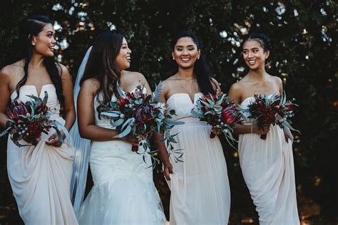 Like all our flowers, our wedding bouquets will change slightly during the year dependent on availability and season, however we will stay true to the pallet and essence of the pictures. Australian Native Bridal Bouquets - image by Margan ...