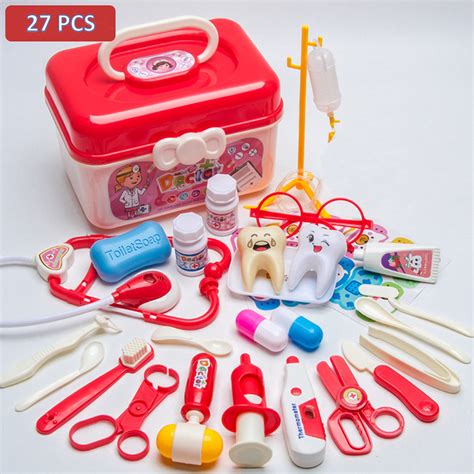 Uwr Nite 27pcs Doctor Kit For Kids Pretend Play Toys Educational
