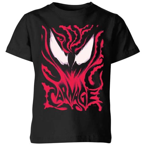 Venom Carnage Kids T Shirt Black Clothing Zavvi Uk
