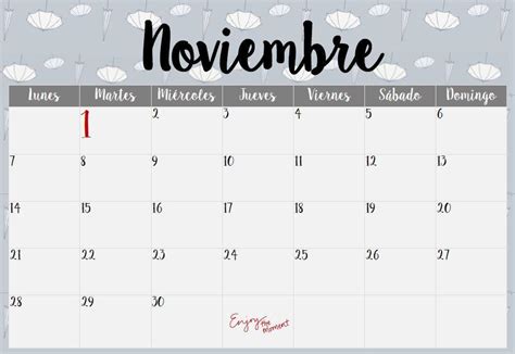 Calendarios Imprimibles Noviembre Calendarios Imprimi