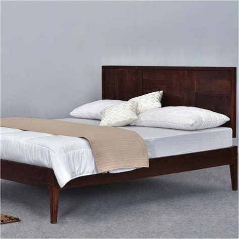 Modern Pioneer Solid Wood California King Size Platform Bed Frame