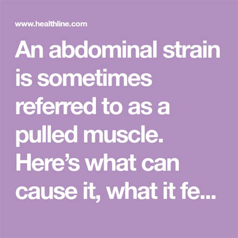 Abdominal Strain Symptoms Causes Treatment Prevention And More