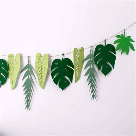 Tropical Leaf Garland By Rosie And The Boys