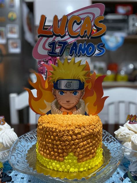 Topper De Bolo Naruto Birthday Cake Toppers Birthday Cakes Bolo Naruto Naruto Birthday Milo