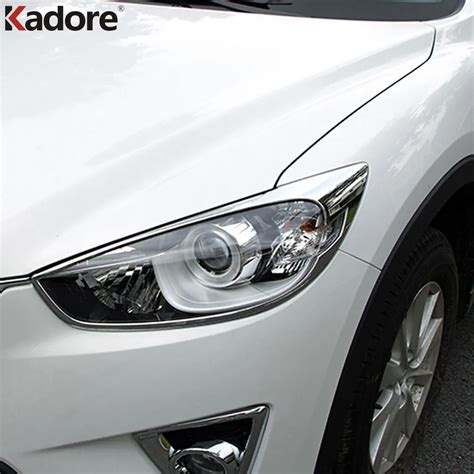 For Mazda Cx 5 Cx5 2012 2013 2014 2015 Abs Chrome Front Head Light