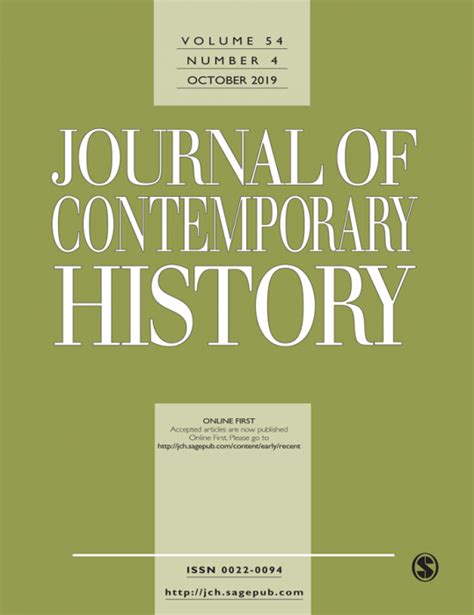 Buy Journal Of Contemporary History Subscription Sage Publications