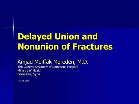 Ppt Delayed Union And Nonunion Of Fractures Powerpoint Presentation