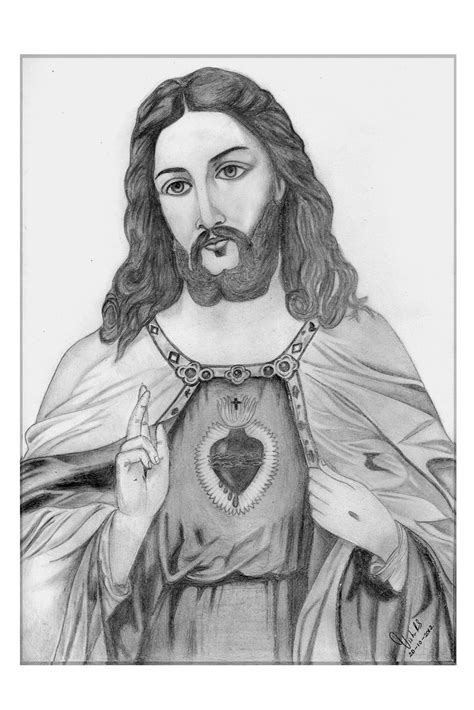 Sketch Of Jesus Christ In Pencil At Explore