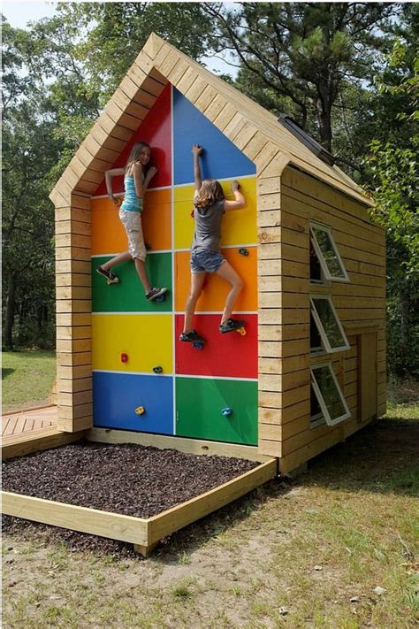 Ropes course natural playground early learning cube backyard the unit outdoor structures fitness open spaces. 12 AMAZING ROCK CLIMBING WALLS FOR KIDS