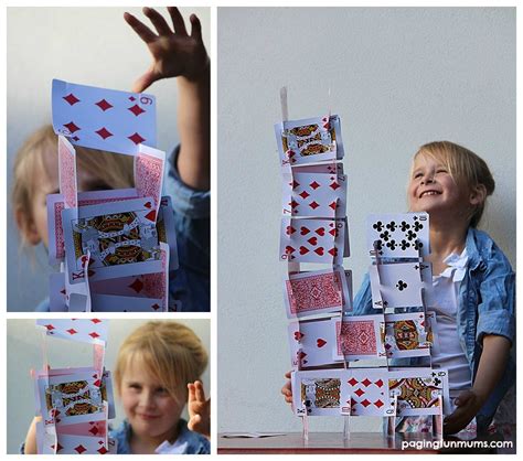 Building A House Of Cards With A Diy Playing Card Bulding Set Paging