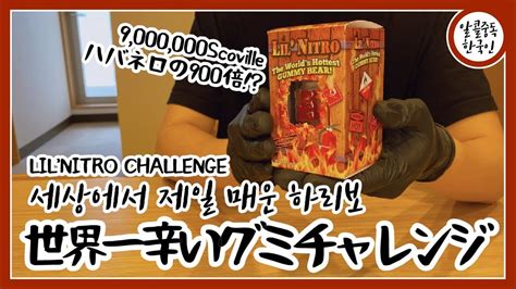 Asmr 無言で世界一辛いグミ The Worlds Hottest Gummy Bear Challenge 세상에서 제일 매운 구미베어 Youtube