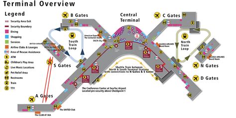 Seattle Seatac Airport Terminal Map