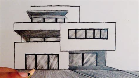 Easy Modern House Sketches