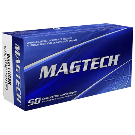 Magtech 9mm 124 Grain Fmj 1000 Round Case Boresight Solutions