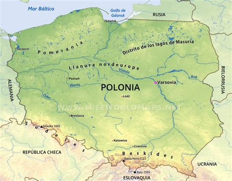 Polonia Mapa Politico Mapa