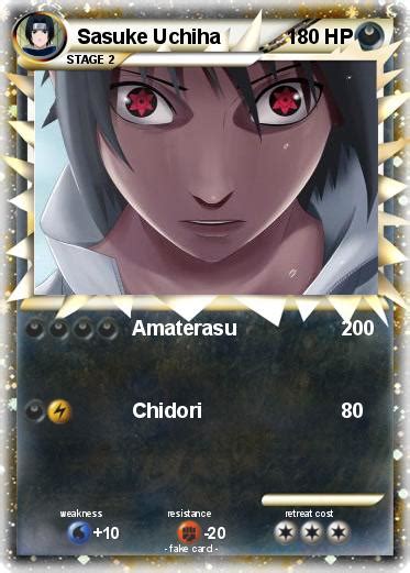 Pokémon Sasuke Uchiha 296 296 Amaterasu My Pokemon Card