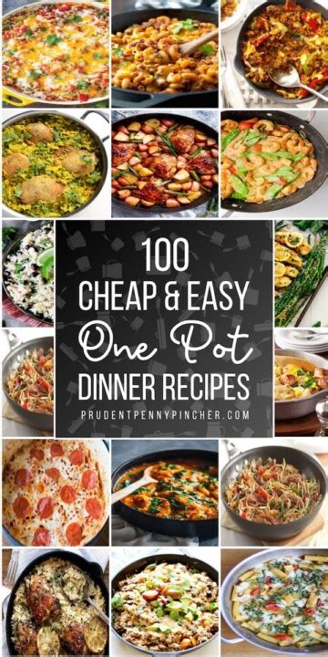 100 Cheap And Easy One Pot Meals Prudent Penny Pincher