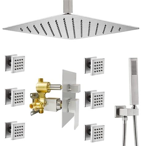 Buy NPYSVSSS Multi Shower Head System Ceiling System With Body Jets 16