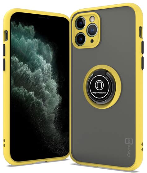 Best iphone 11 cases with finger loop. Yellow Phone Case For Apple iPhone 11 Pro Clear Hard Cover ...