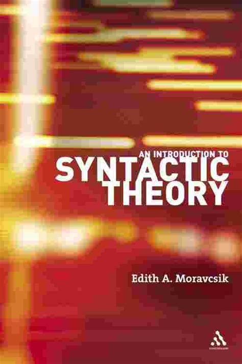 Pdf An Introduction To Syntactic Theory By Edith A Moravcsik Ebook