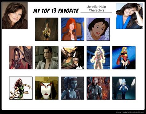 Jefimus Top 13 Jennifer Hale Characters By Jefimusprime On Deviantart