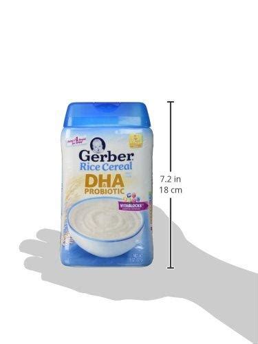 Gerber Dha And Probiotic Single Grain Rice Cereal 8 Oz 227 G
