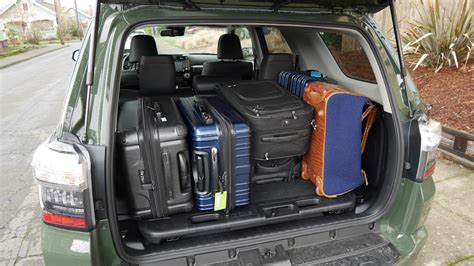 2020 Toyota 4runner How Much Fits In The Cargo Area Autoblog