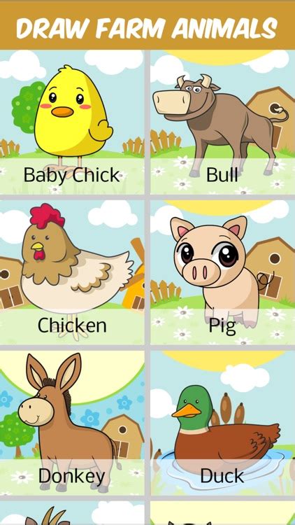 How To Draw Farm Animals By Clumsy Clash Llc