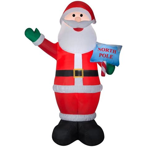 Check categories of outdoor, commercial christmas santa inflatables at alibaba.com at affordable prices. Holiday Living 12.01-ft Lighted Santa Christmas Inflatable ...