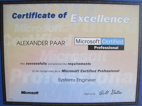 Microsoft Certified Systems Engineer Kasselhannover Germany